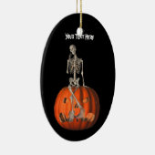 Niedliches Skeleton Pumpkin Halloween Ornament (Rechts)