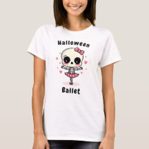 Niedliches Skelett Ballerina Pink Halloween Ballet
