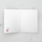 Niedliches Skelett, das Blasen von Blasen in Wind  Karte (Innenseite)