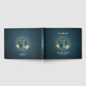 Niedliches Skelett Hochzeitskuppelgotik Gästebuch (Voll)