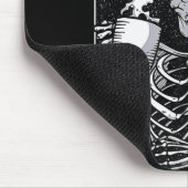 Niedliches Skelett Kaffeehauskostüm Mousepad (Ecke)