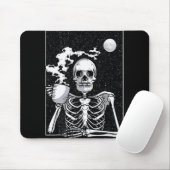 Niedliches Skelett Kaffeehauskostüm Mousepad (Mit Mouse)