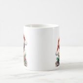 Niedliches Skelett mit Weihnachtsbeleuchtung Kaffeetasse (Mittel)