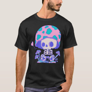 Niedliches Skelett Pilz - Spooky Fungi Fantasy Art T-Shirt