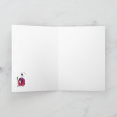 Niedliches Skelett Rich Man in Smoking Jacket & Ci Karte (Innenseite)