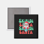 Niedliches Skibidi Toilet Santa Xmas Magnet (Vorderseite/Rückseite)
