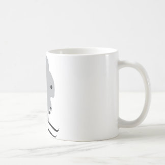 niedliches Skihäschen-Schneeskifahren Kaffeetasse
