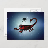 niedliches Skorpio Postkarte (Vorne/Hinten)