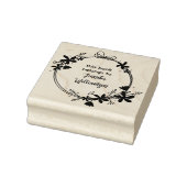 Niedliches Skript Blumenstrauß Dieses Buch gehört Gummistempel (Stempel)