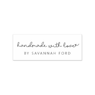 Niedliches Skript, einfach Handmade mit Liebe Gummistempel