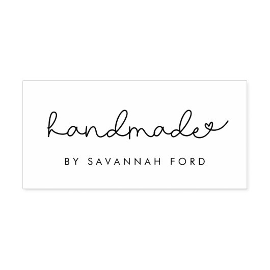 Niedliches Skript einfach handmade Permastempel (Design)