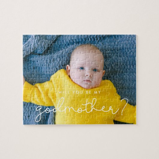 Niedliches Skript Godmutt Vorschlag Foto Puzzle (Horizontal)