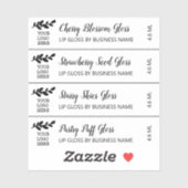 Niedliches Skript mit Logo-Clean Lip Gloss Makeup Aufkleber (Blatt)