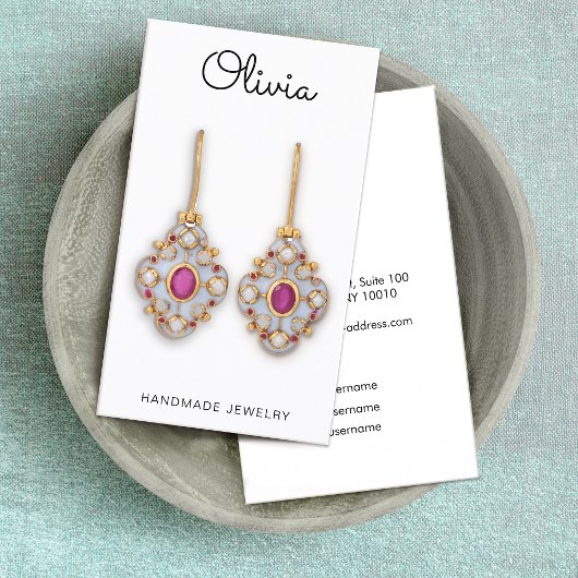 Niedliches Skript-Schriftart-Erinnerungs-Visitenka Visitenkarte