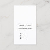 Niedliches Skript-Schriftart-Erinnerungs-Visitenka Visitenkarte (Rückseite)