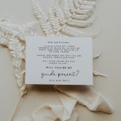 Niedliches Skript Werden Sie meine übergeordnete F Einladung