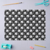 Niedliches Skull & Bones Halloween-Muster Seidenpapier (Basteln)
