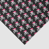Niedliches Skull Crossbones Pattern Pirate Theme Seidenpapier (Ausschnitt)