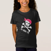 Niedliches Skull Crossbones Pirate Thema Pa-arrr-t T-Shirt (Vorderseite)