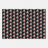 Niedliches Skull und Crossbones Pattern Pirate The Geschenkpapier Set (Vorderseite)