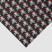Niedliches Skull und Crossbones Pattern Pirate The Seidenpapier (Ausschnitt)