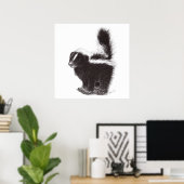 Niedliches Skunk - Zeichnend Poster (Heimbüro)