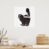 Niedliches Skunk - Zeichnend Poster (Küche)