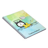Niedliches Sleeping Star Personalisiertes Notebook Notizblock (Rechte Seite)