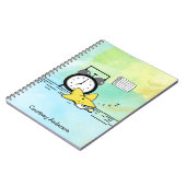 Niedliches Sleeping Star Personalisiertes Notebook Notizblock (Linke Seite)
