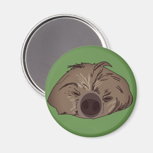 Niedliches Sloth Art Magnet (Vorderseite/Rückseite)