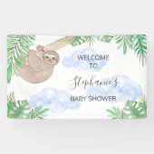 Niedliches Sloth Baby Duschbanner Banner (Horizontal)
