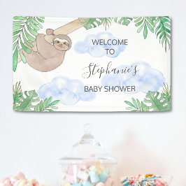 Niedliches Sloth Baby Duschbanner Banner