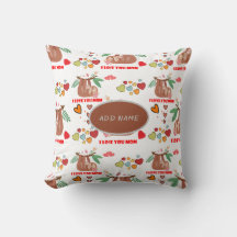 Niedliches Sloth Brown Muster I Liebe Ihr Mama Her