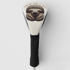 Niedliches Sloth Chillin wie ein Pro Golf Headcover