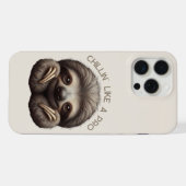 Niedliches Sloth Chillin wie ein Pro iPhone Hülle (Rückseite (Horizontal))