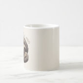 Niedliches Sloth Chillin wie ein Pro Kaffeetasse (Mittel)