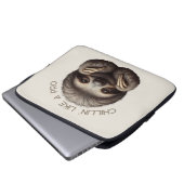 Niedliches Sloth Chillin wie ein Pro Laptopschutzhülle (Vorne Knopf)