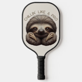 Niedliches Sloth Chillin wie ein Pro Pickleball Schläger