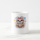 Niedliches Sloth Coffee Lover Shirt - Von Co gespe Kaffeetasse (Mittel)