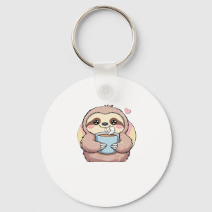 Niedliches Sloth Coffee Lover Shirt � von Co gespe Schlüsselanhänger