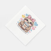 Niedliches Sloth Coffee Lover Shirt - Von Co gespe Serviette (Ecke)