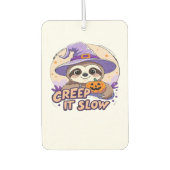 Niedliches Sloth Halloween Shirt � Funny Creep It Autolufterfrischer (Vorderseite)