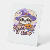 Niedliches Sloth Halloween Shirt � Funny Creep It Sockelschild (Vorderseite)