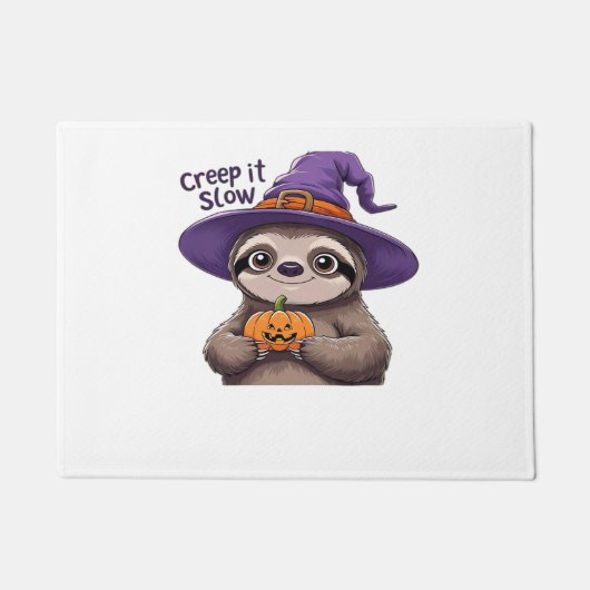 Niedliches Sloth HexenHalloween-Shirt - Creep It S Fußmatte (Vorderseite)