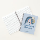 Niedliches Sloth Kid's Personalisiert Notizblock (Innenseite)