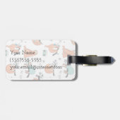 Niedliches Sloth-Muster Gepäckanhänger (Rückseite horizontal)