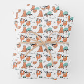 Niedliches Sloth-Muster Geschenkpapier Set (Beispiel)