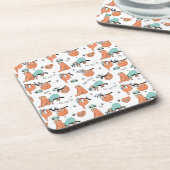 Niedliches Sloth-Muster Getränkeuntersetzer (Linke Seite)