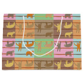 Niedliches Sloth-Muster Große Geschenktüte (Vorderseite)
