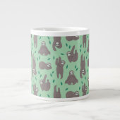 Niedliches Sloth-Muster Jumbo-Tasse (Vorderseite)